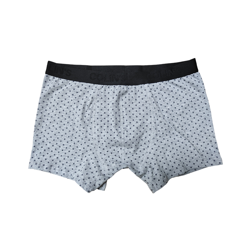 Men's Printed Boxer Trousers With Ribbed Stitching